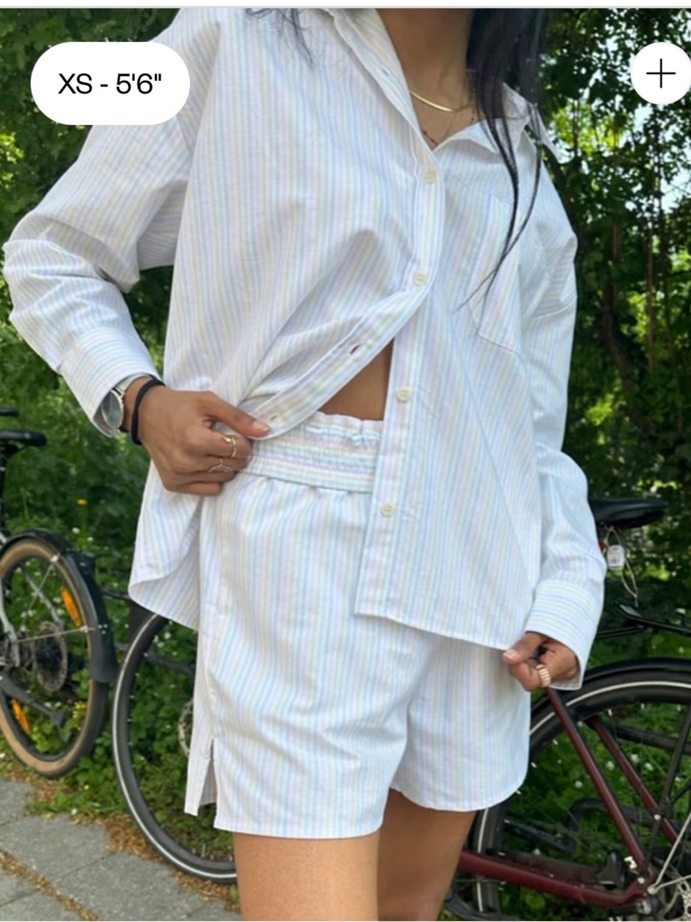 Djerf Avenue Breezy Rainbow Striped Set